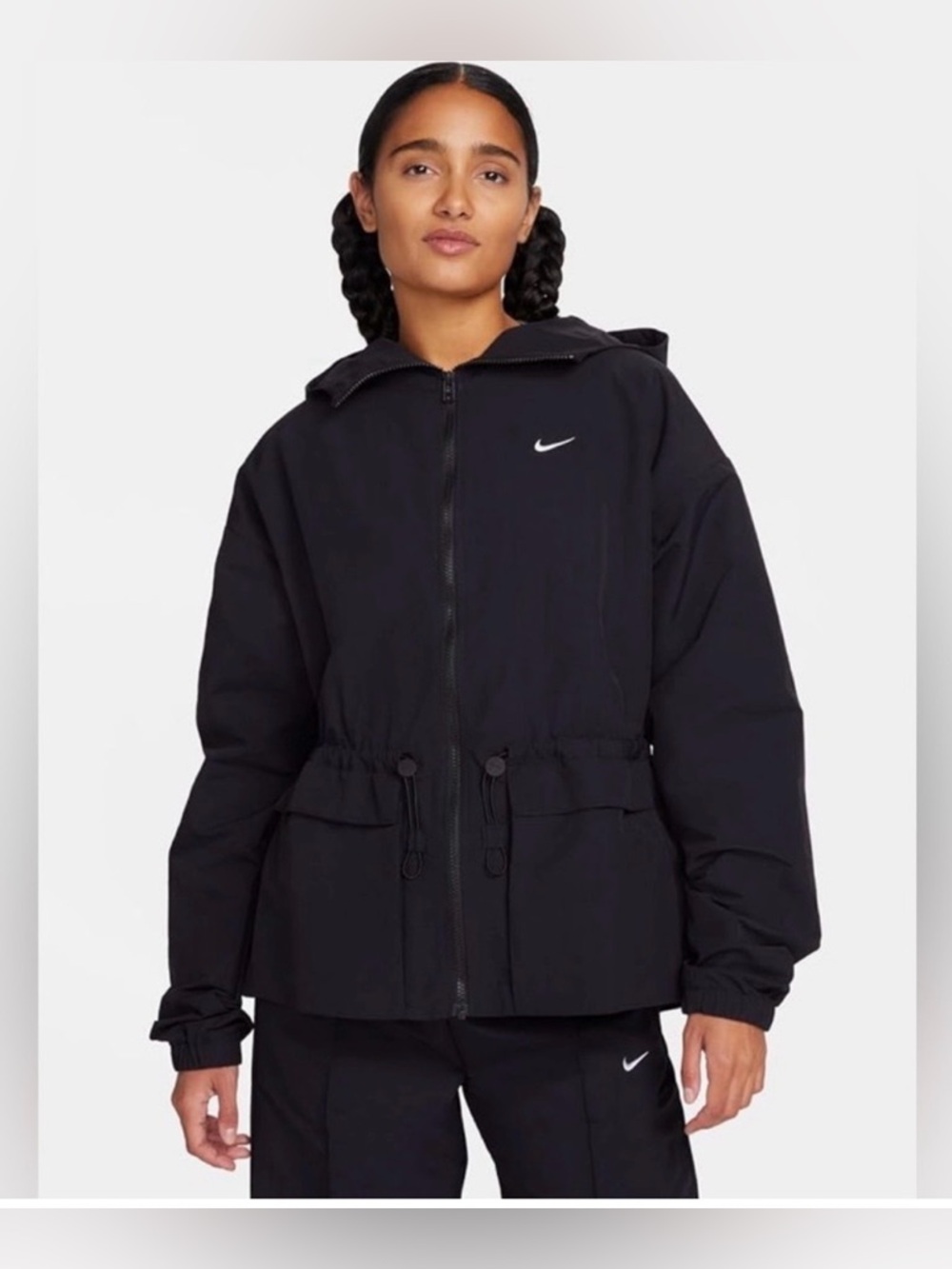 Nike Sportswear Everything Wovens Women's Oversized Hooded Jacket in black M